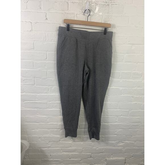 Gaiam Women's Elastic Waist Jogger Pant Regular Fit Stretch Charcoal Gray Size L - Picture 1 of 5